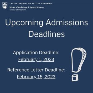Upcoming Admissions Deadlines for September 2023 Entry