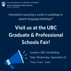 Visit us at the UBC Graduate & Professional Schools Fair 2024!