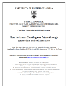 Lunchtime: Director Search Presentation